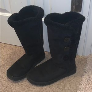 Black Tall Button Uggs!